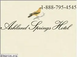 Sites similar to ashlandspringshotel.com