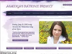 Sites similar to ashleighspatienceproject.com