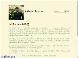 Sites similar to ashokarora.net