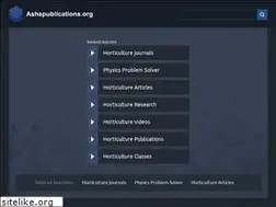 Sites similar to ashspublications.org