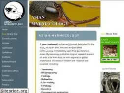 Sites similar to asian-myrmecology.org