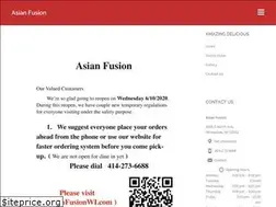 Sites similar to asianfusionwi.com