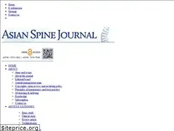 Sites similar to asianspinejournal.org