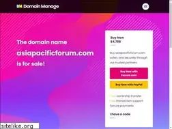 Sites similar to asiapacificforum.com
