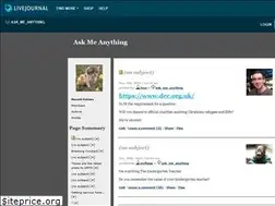 Sites similar to ask-me-anything.livejournal.com
