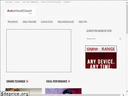 Sites similar to askavocalcoach.com