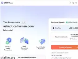 Sites similar to askepticalhuman.com