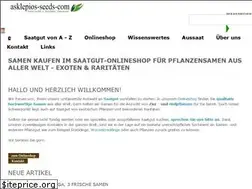 Sites similar to asklepios-seeds.de