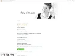 Sites similar to asknicola.blogspot.co.uk