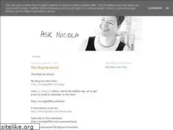 Sites similar to asknicola.blogspot.com