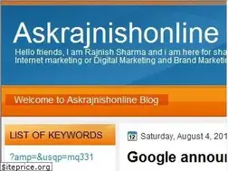 Sites similar to askrajnishonline.blogspot.com