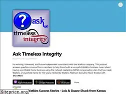Sites similar to asktimelessintegrity.com