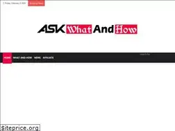 Sites similar to askwhatandhow.com