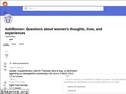 Sites similar to askwomen.reddit.com