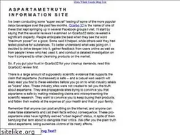 Sites similar to aspartametruth.com
