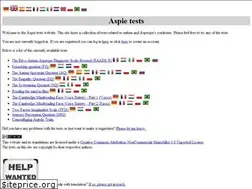 Sites similar to aspietests.org