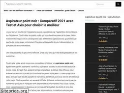 Sites similar to aspirateur-point-noir.info