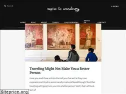 Sites similar to aspiretowander.com