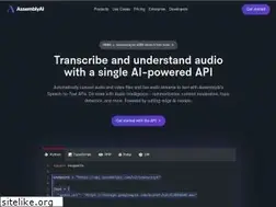 Sites similar to assemblyai.com