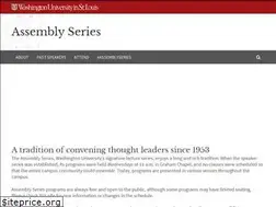 Sites similar to assemblyseries.wustl.edu