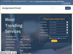 Sites similar to assignmentfriend.com