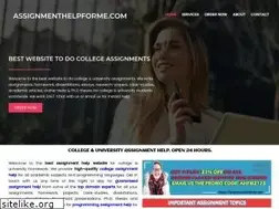 Sites similar to assignmenthelpforme.com