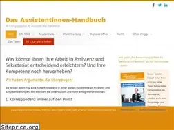 Sites similar to assistentinnen-handbuch.de
