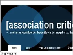Sites similar to associationcritique.blogsport.de