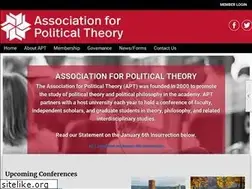Sites similar to associationforpoliticaltheory.org