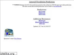 Sites similar to asteroidoccultation.com