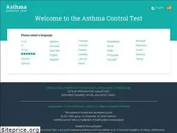 Sites similar to asthmacontroltest.com
