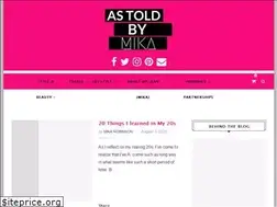 Sites similar to astoldbymika.com