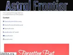 Sites similar to astralfrontier.org