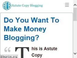 Sites similar to astutecopyblogging.com