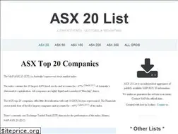 Sites similar to asx20list.com