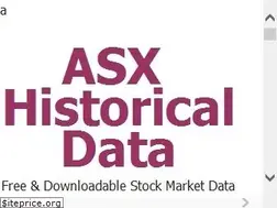 Sites similar to asxhistoricaldata.com
