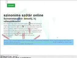 Sites similar to aszinonimaszotar.hu