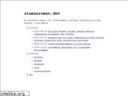 Sites similar to atamanroman.dev