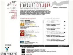Sites similar to atelier-critique.fr