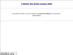 Sites similar to atelierdroitssociaux.be
