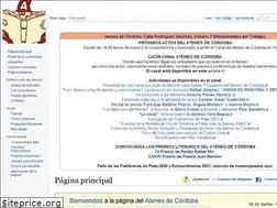 Sites similar to ateneodecordoba.net