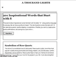 Sites similar to athousandlights.com