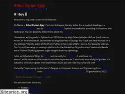 Sites similar to athulcyriac.xyz