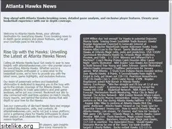 Sites similar to atlantahawksnews.com