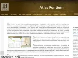 Sites similar to atlasfontium.pl