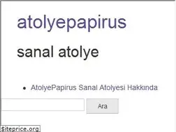 Sites similar to atolyepapirus.com