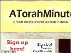 Sites similar to atorahminute.com