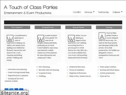 Sites similar to atouchofclassparties.com