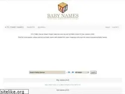 Sites similar to atozbabynames.com