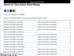 Sites similar to attackontitanread.com